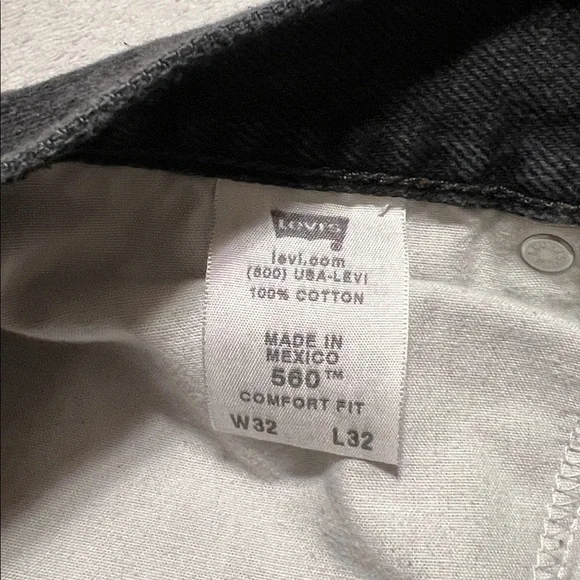 Levi's Men's Black Jeans. 32x32. NWOT - Picture 5 of 6